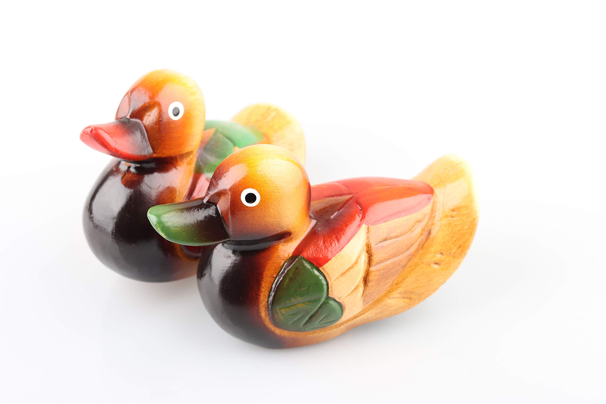 Amazon.co.jp: Exasinine 木製マンダリンダックオーナメントクラフト